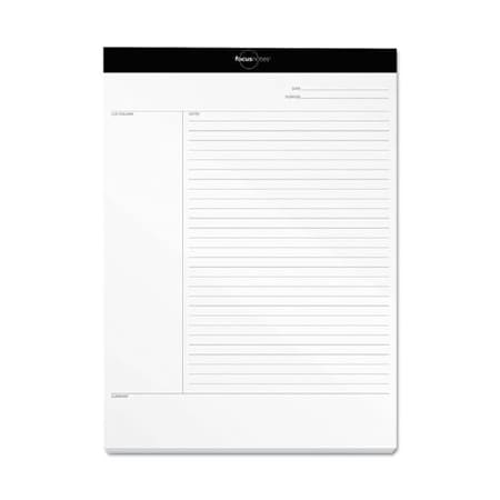 Tops Products TOPS, FOCUSNOTES LEGAL PAD, MEETING NOTES, 8.5 X 11.75, WHITE, 50 SHEETS 77103